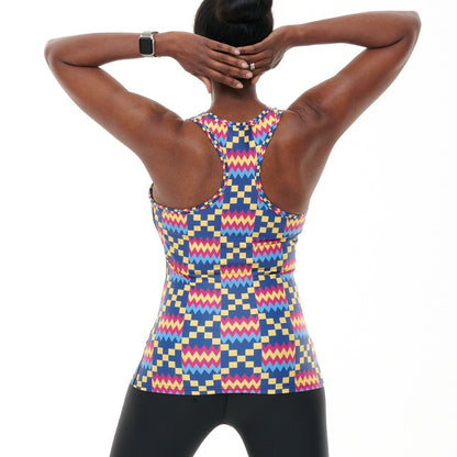 Kayentee Cerulean Muscle V Slim Fit Workout Vest