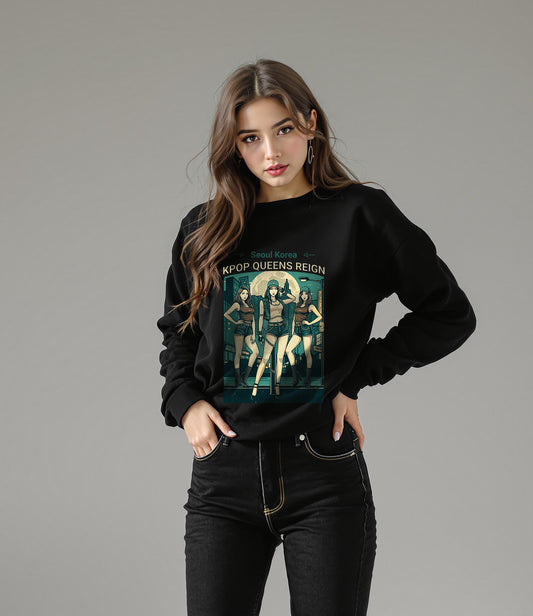 Korea - KPOP Queens Reign Unisex Sweatshirt - StyleMZ - Stylemz