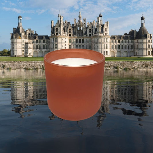 Chateaux Rose Musk Scented Candle in Matte Container