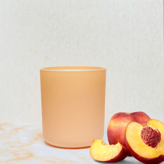 Fresh Peaches Scented Candle in Eco Friendly Container