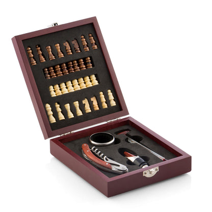 Chess Wine Set InnovaGoods 37 Pieces - Elegant 2-in-1 Gift