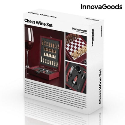 Chess Wine Set InnovaGoods 37 Pieces - Elegant 2-in-1 Gift