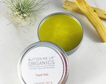 Handmade Organic Vapor Rub Sick Balm for Natural Relief