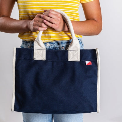 Stylish Village Tote Bag with Interior Pockets for Essentials