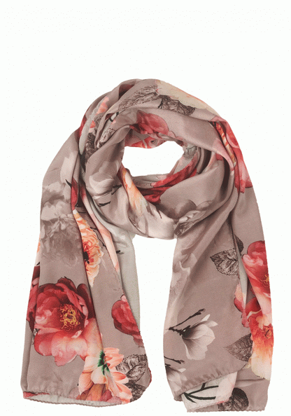 Digitally Printed Floral Scarf - Stylemz