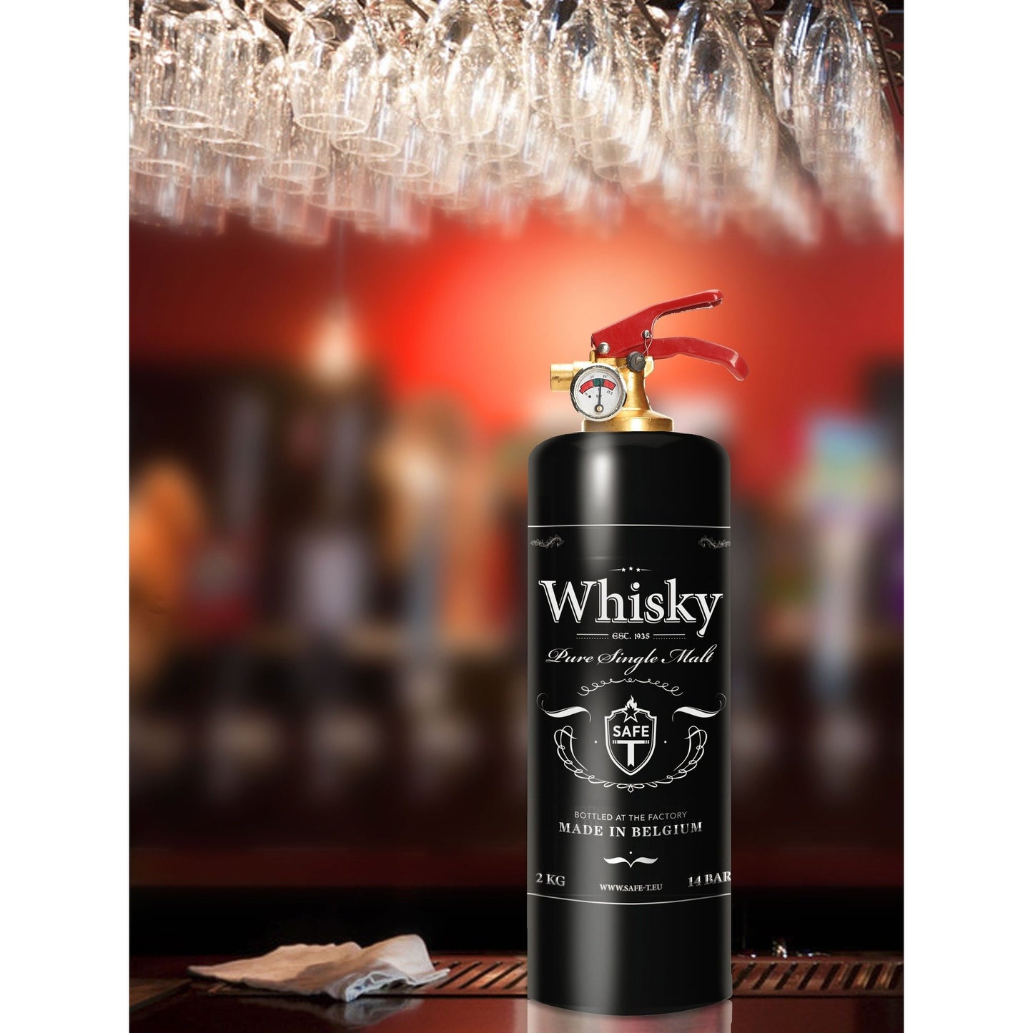 Whisky-Themed Stylish Fire Extinguisher, CE Certified