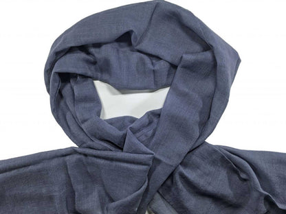 Gray Cashmere Thin Weave Solid Scarf - Stylemz