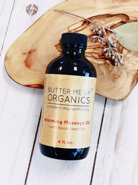 Organic Warming Massage Oil for Muscle Ache Relief