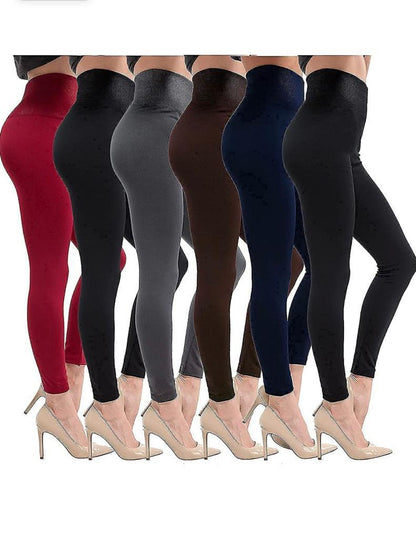 3 Pack Women’s Fleece Lined Leggings High Waist Stretchy Warm