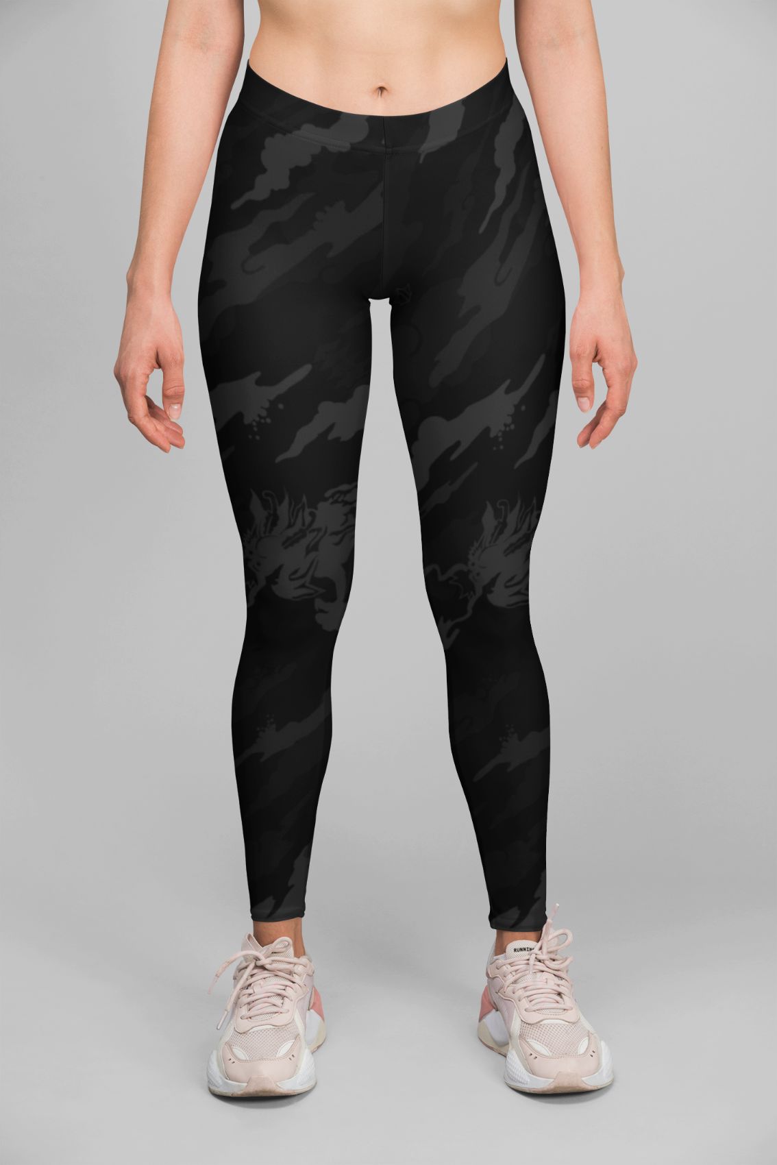 Alpine Black Retro Leggings for Comfort and Style Wear