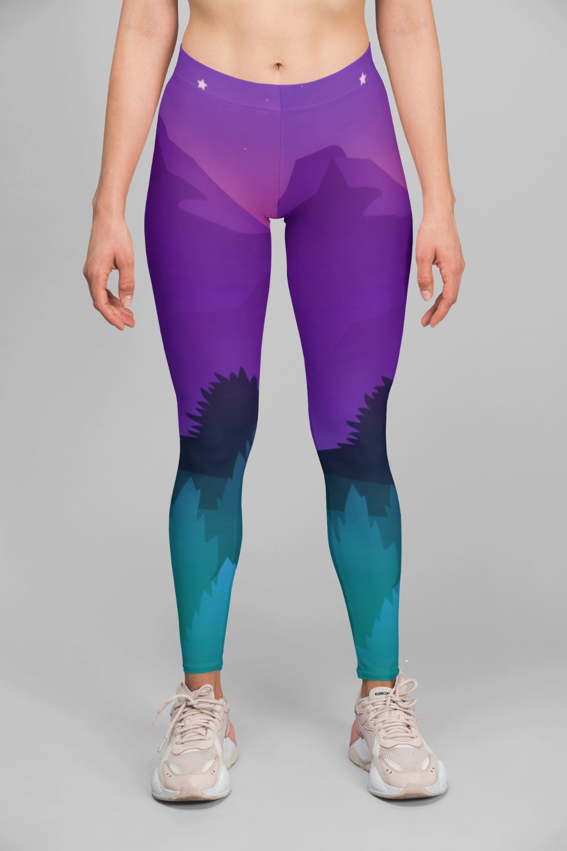 Awe Scene Leggings for Breathable Comfort and Support