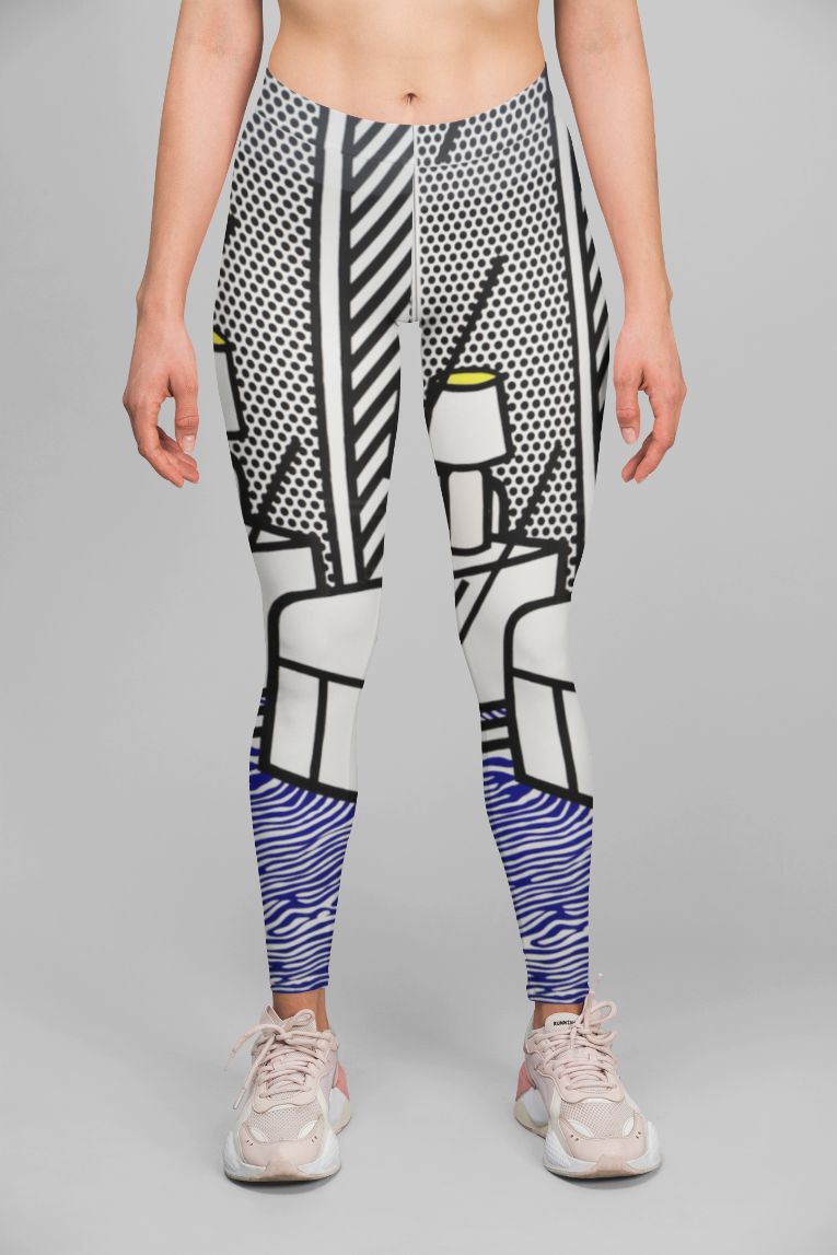 Drawing Room Pop Art Leggings for Stylish Workouts