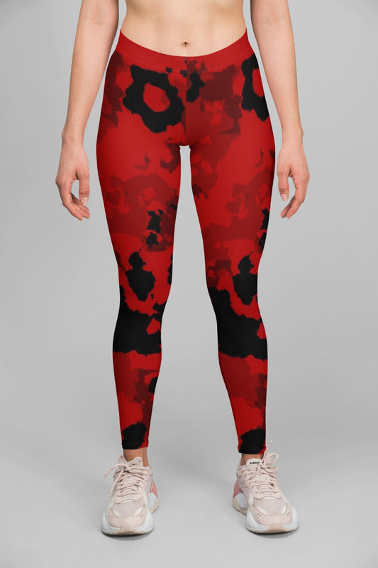 Fire Abstract Design Leggings for Active Workouts Comfort