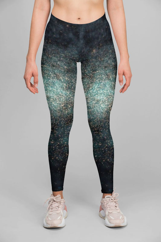 Galaxy Night Leggings for Breathable Workout Comfort Wear