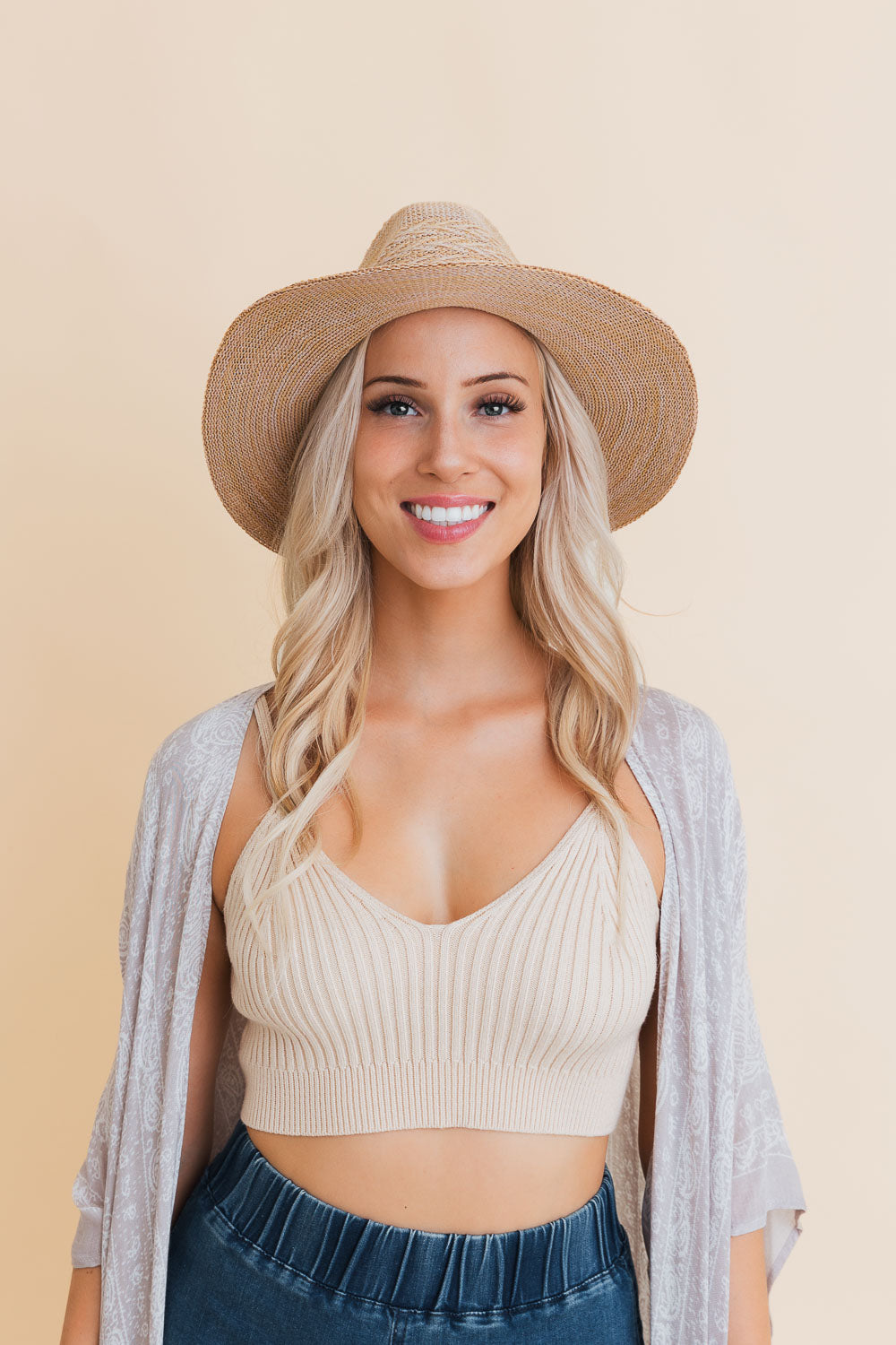 Western Whisper Straw Brim Hat for Stylish Sun Protection