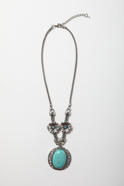 Turquoise Florette Necklace for Elegant Floral Style