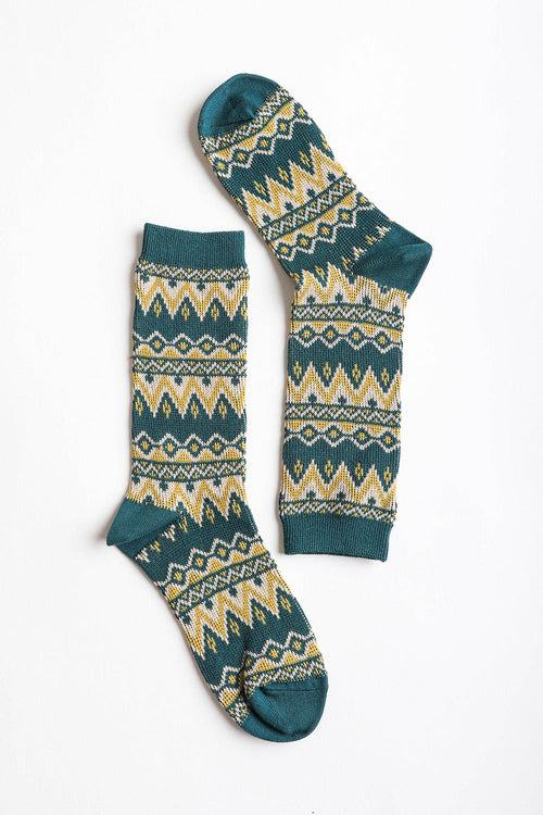 Cozy Tribal Pattern Socks for Warm and Fuzzy Comfort