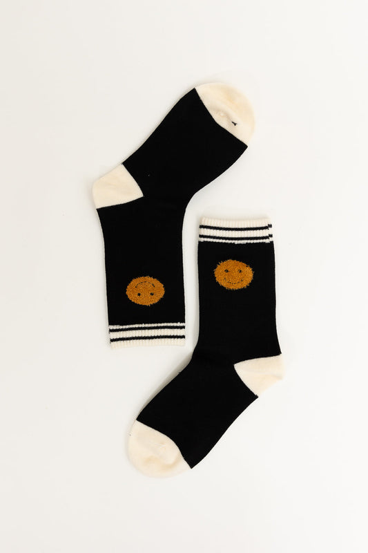 Threaded Smiles Crew Socks for All-Day Comfort and Style