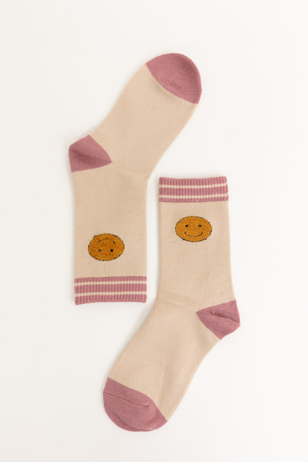 Threaded Smiles Crew Socks for All-Day Comfort and Style