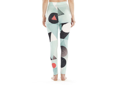 Abstract Pattern Leggings for Comfortable Workout Wear