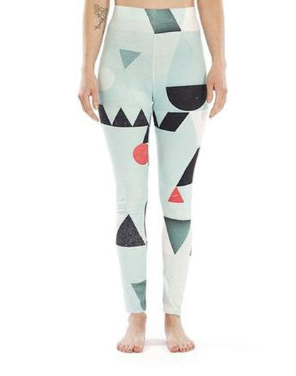 Abstract Pattern Leggings for Comfortable Workout Wear