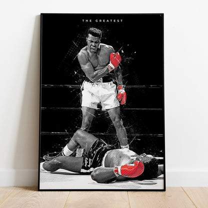 Muhammad Ali Poster on High-Quality Satin Paper