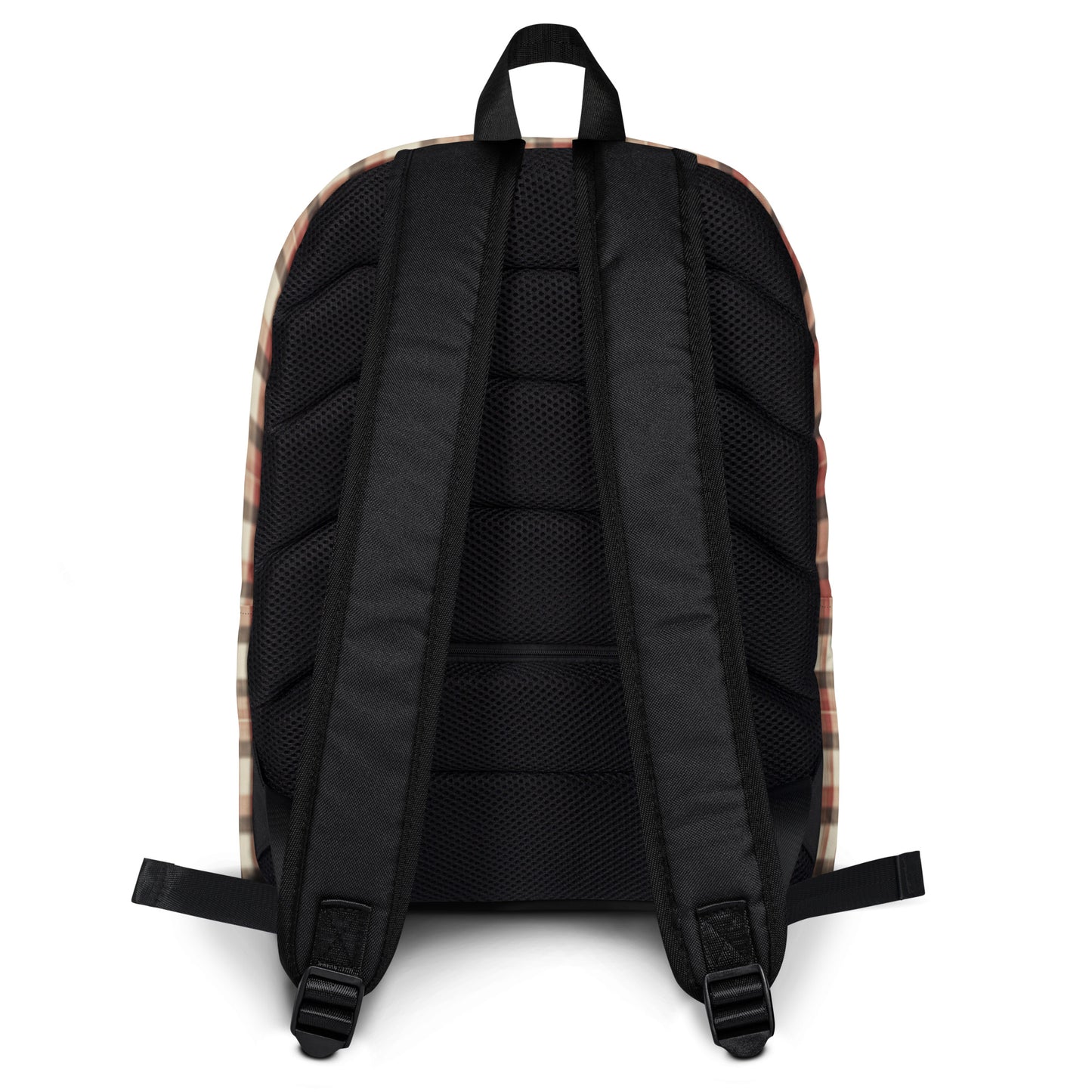 Burnt red plaid Backpack  - Korea  - StyleMZ