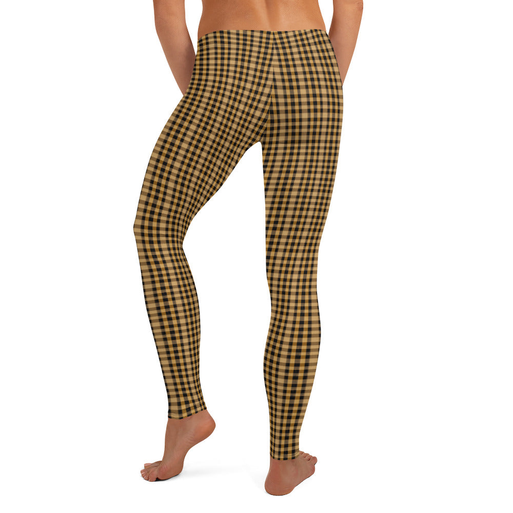 Golden Harvest Plaid Leggings  - Korea  - StyleMZ