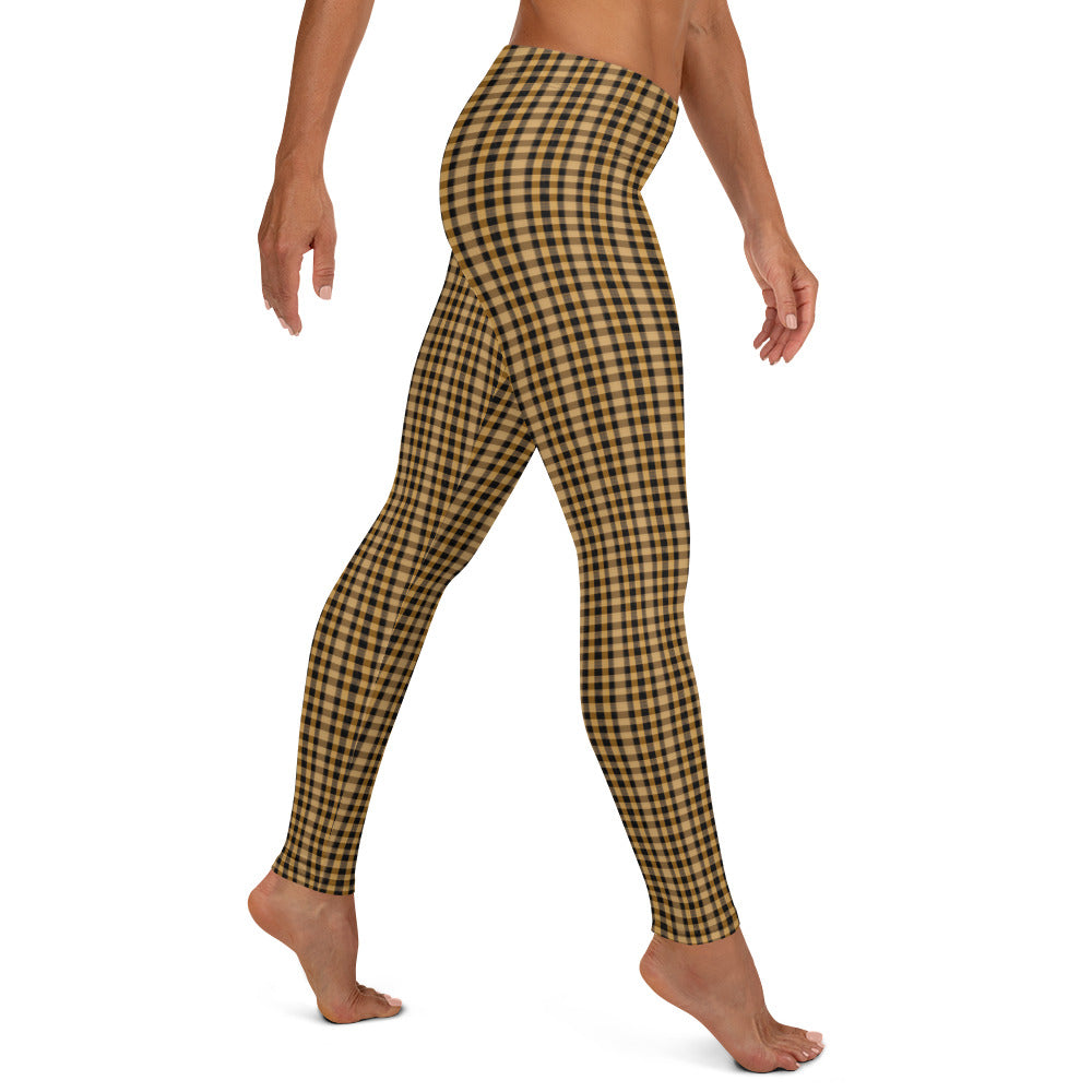 Golden Harvest Plaid Leggings  - Korea  - StyleMZ