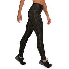 Plaid Pattern Yoga Leggings  - Korea  - StyleMZ