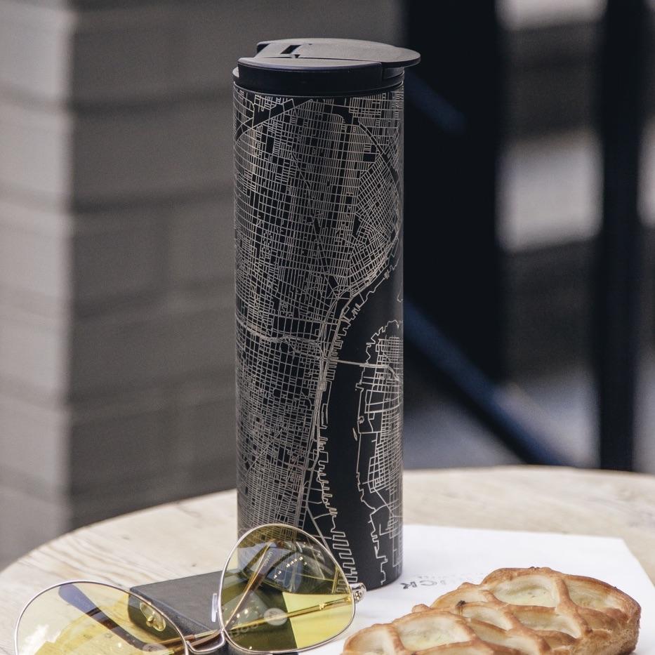 Anchorage - Alaska Map Tumbler in Matte Black - Stylemz