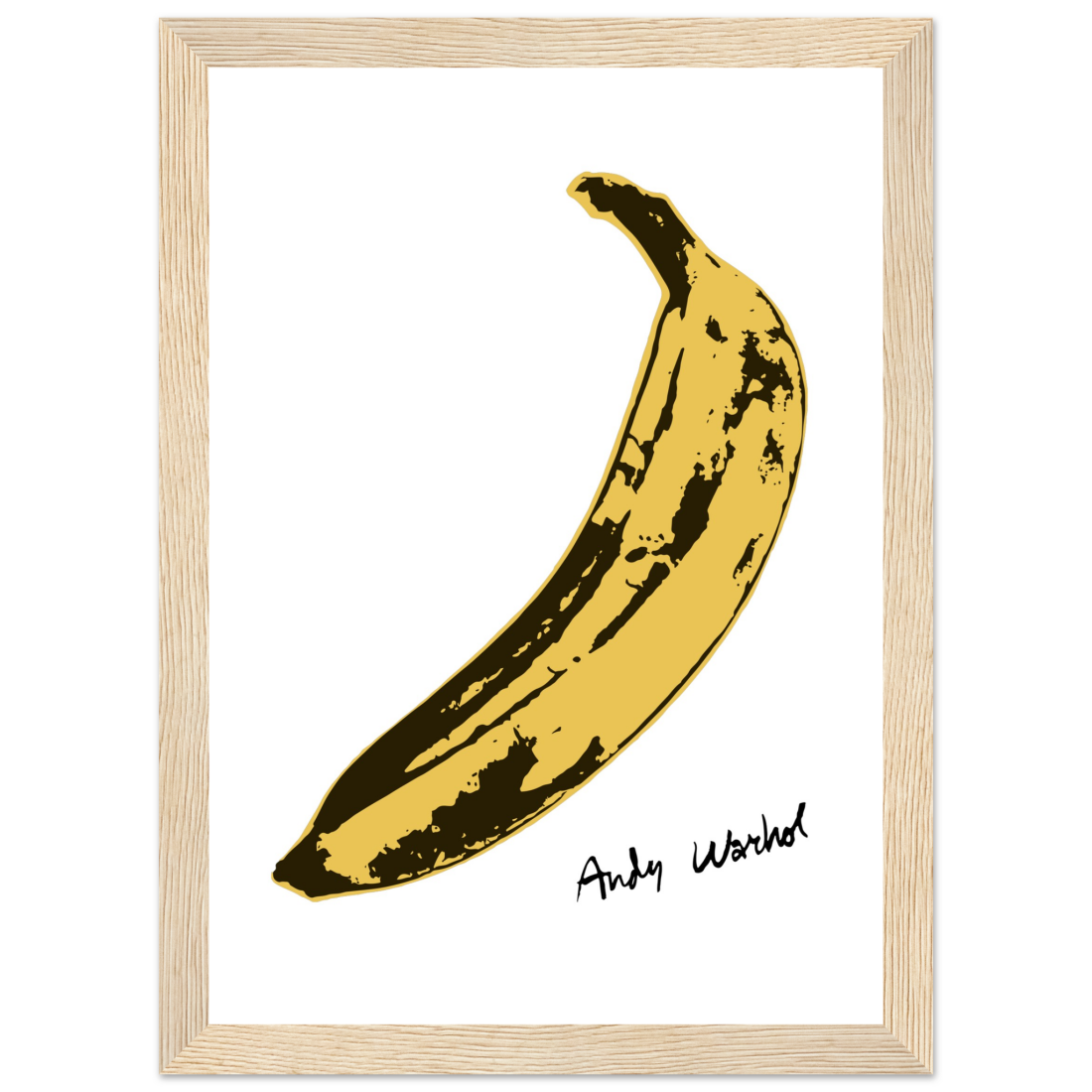 Andy Warhol's Banana, 1967 Pop Art Poster for Your Wall