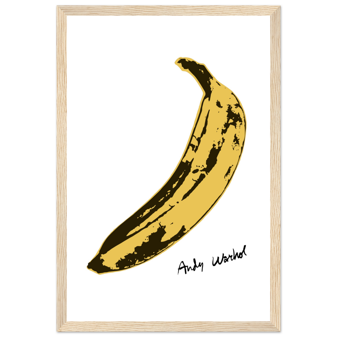 Andy Warhol's Banana, 1967 Pop Art Poster for Your Wall