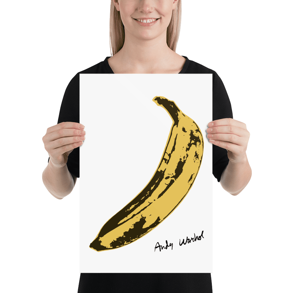 Andy Warhol's Banana, 1967 Pop Art Poster for Your Wall