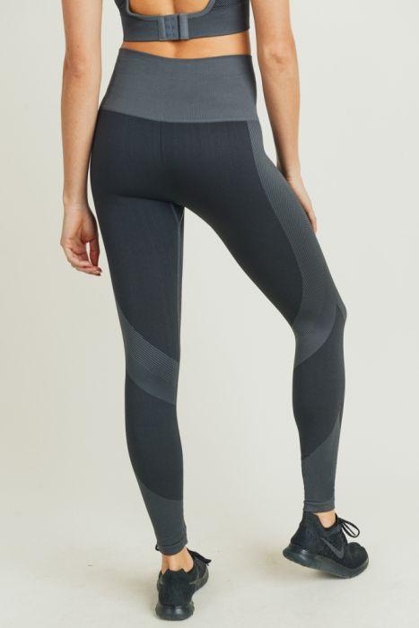 Chevron Track Seamless Highwaist Leggings - Stylemz