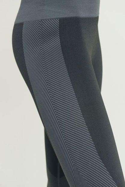 Chevron Track Seamless Highwaist Leggings - Stylemz