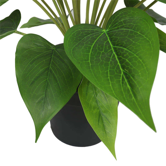 Artificial Flowering White & Pink Peace Lily Plant 50cm