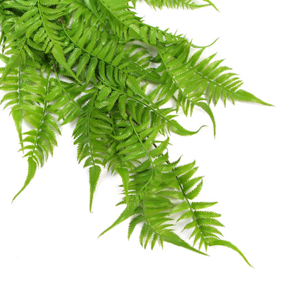 Artificial Hanging English Fern Two-Tone UV Resistant 80cm