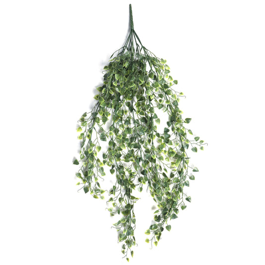 Artificial Hanging Plant Heart Leaf UV Resistant 90cm Decor