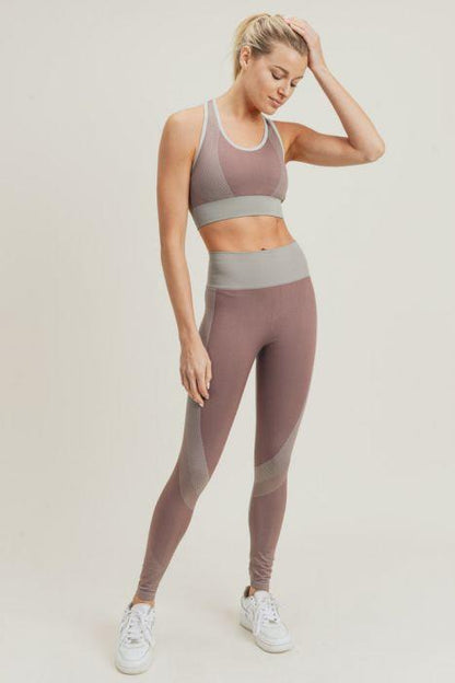 Chevron Track Seamless Highwaist Leggings - Stylemz