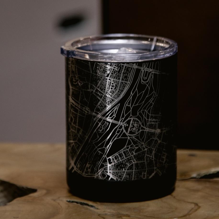 Baltimore - Maryland Map Insulated Cup in Matte Black - Stylemz