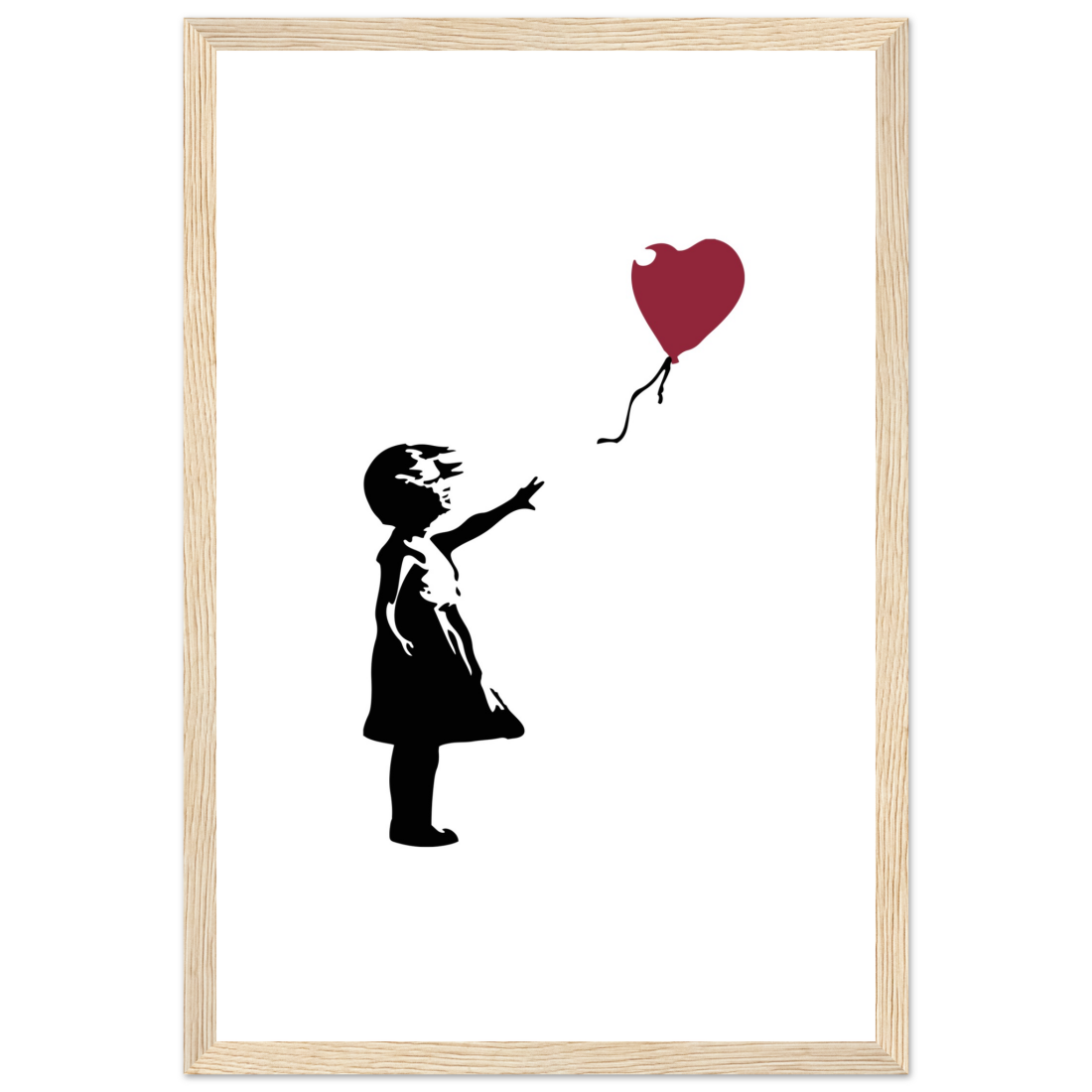 Banksy The Girl With A Red Balloon Artwork Poster Print