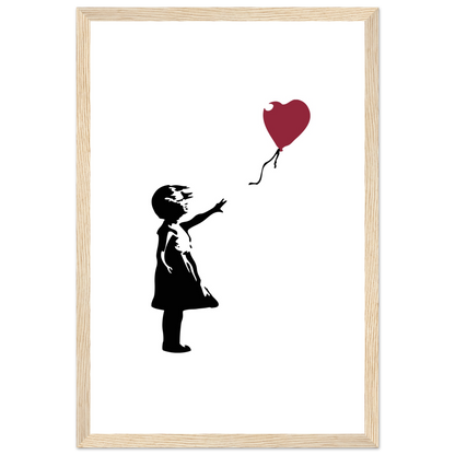 Banksy The Girl With A Red Balloon Artwork Poster Print