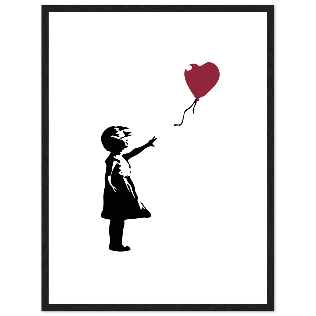 Banksy The Girl With A Red Balloon Artwork Poster Print