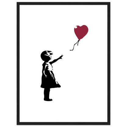 Banksy The Girl With A Red Balloon Artwork Poster Print