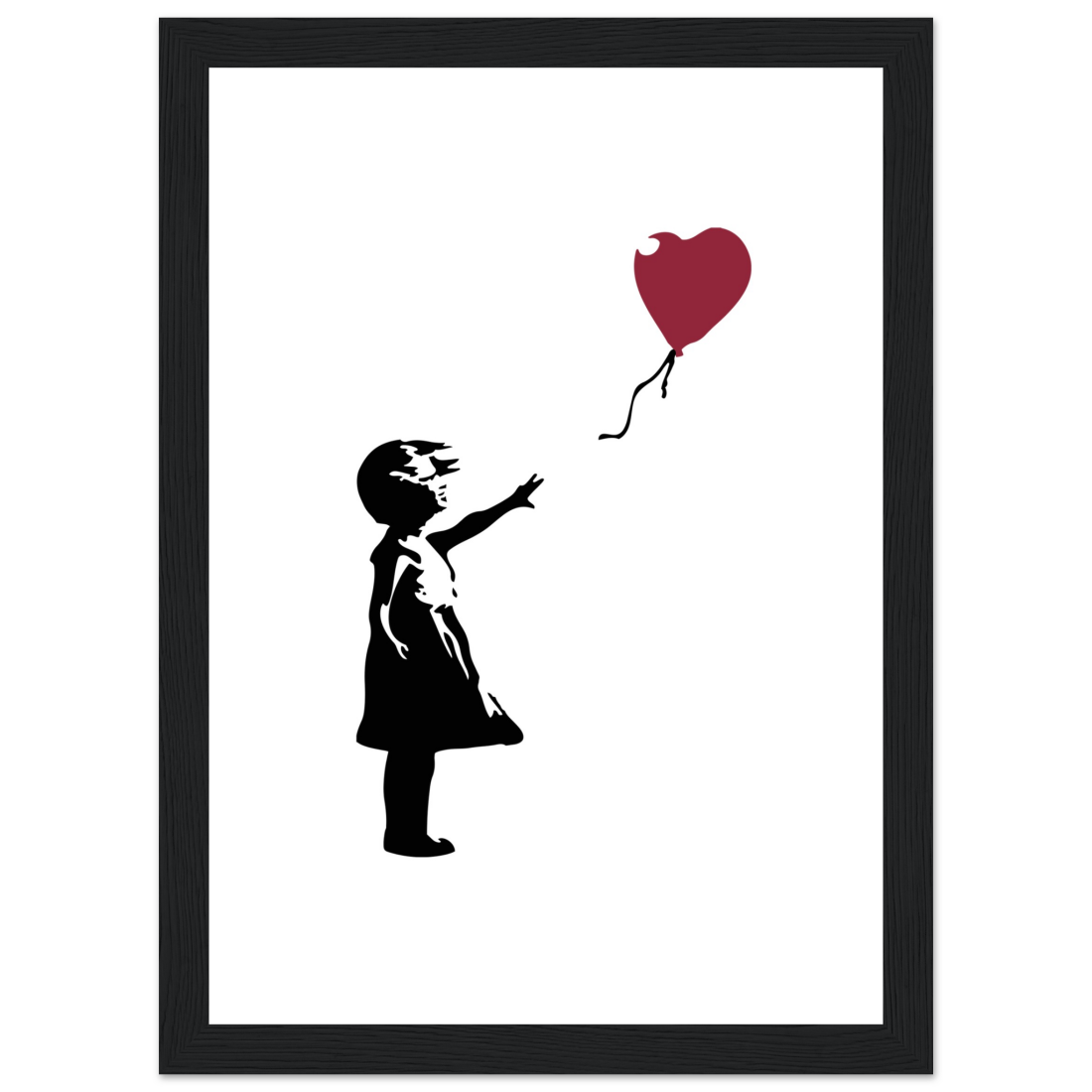 Banksy The Girl With A Red Balloon Artwork Poster Print