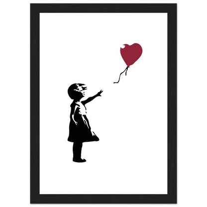 Banksy The Girl With A Red Balloon Artwork Poster Print