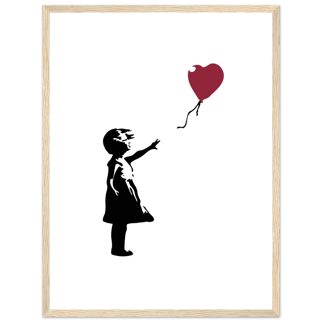 Banksy The Girl With A Red Balloon Artwork Poster Print