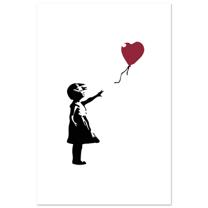 Banksy The Girl With A Red Balloon Artwork Poster Print