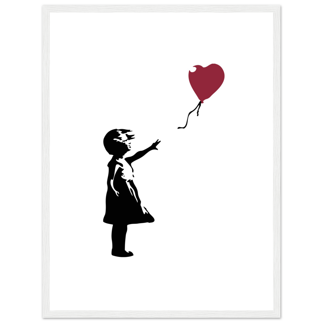 Banksy The Girl With A Red Balloon Artwork Poster Print